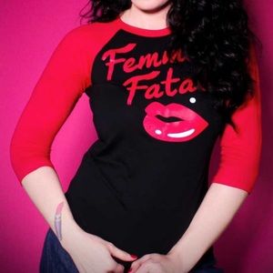 Michelin’s Pitt vixen la femme fatale shirt xs